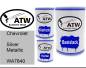 Preview: Chevrolet, Silver Metallic, WA7840: 500ml Lackdose + 500ml Klarlack + 250ml Härter - Set, von ATW Autoteile West.